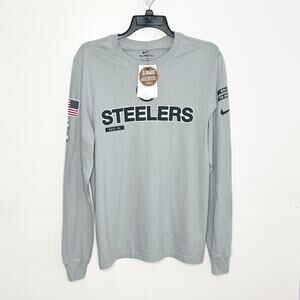 Nike Mens NFL Salute to Service Steelers Long Sleeve Tee Size Small